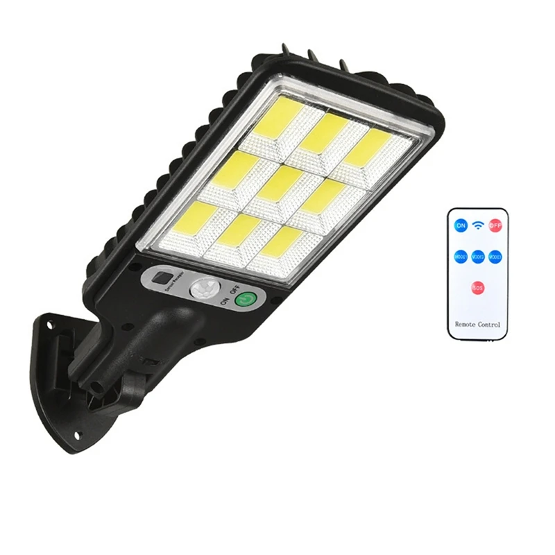 Solar Outdoor LED Courtyard Wall Lamp With 3 Mode Waterproof Motion Sensor Security Lighting Street Lights For Patio