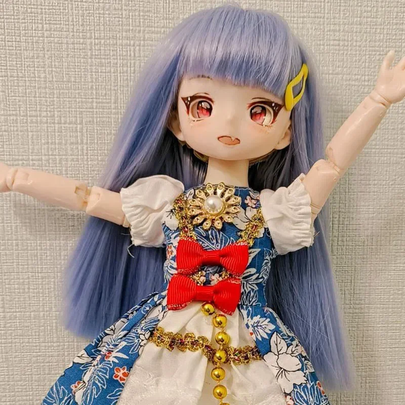 

BJD SD 1/3 1/4 1/6 1/8 ke er doll wig male and female dolls high temperature fiber neat bangs long straight hair