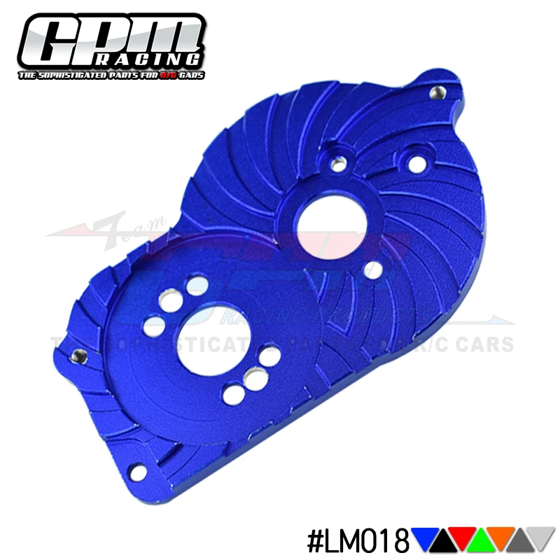 GPM Motor aluminium piringan dudukan dengan Heat Sink sirip untuk LOSI 1/18 mini-t 2.0