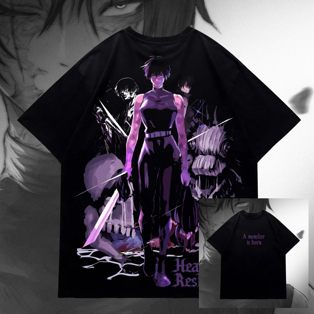 Camiseta de Anime Jujutsu Kaisen con Estampado de Maki A Monster Is Born, 100% Algodón, para Hombres, Mujeres y Niños, Ropa Urbana de Verano