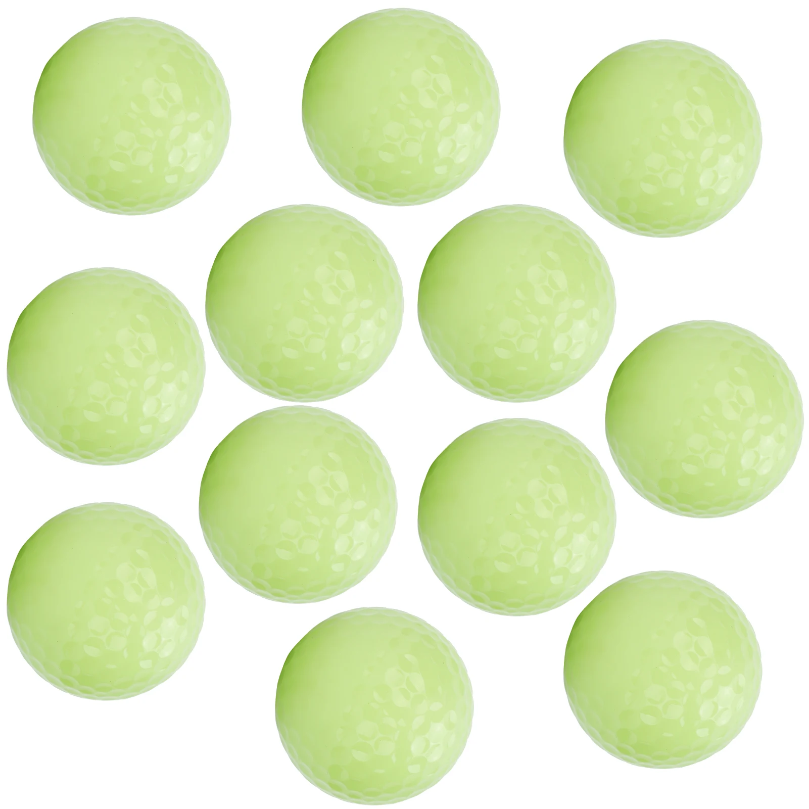 

12Pcs Glow Golf Balls 42.67mm Diameter Luminous Night Golf Balls Glow in The Dark for Night Sports