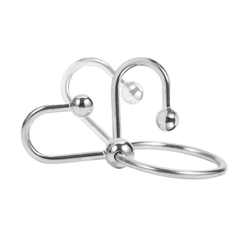 Anillo de Metal para el pene, tapón para el pene, bloqueo, retraso de la eyaculación, palo de Ojos de caballo, Juguetes sexuales para hombres,