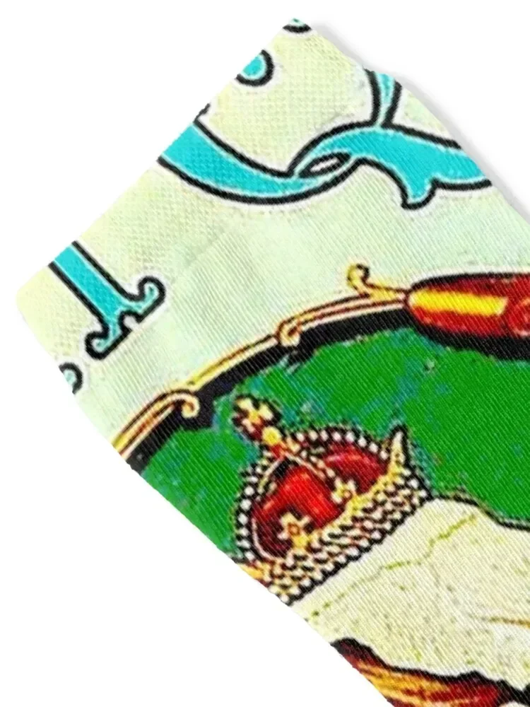 HAVANA CIGARS : Vintage British Queen Advertising Print Socks Crossfit winter hiphop cool Men's Socks Women's