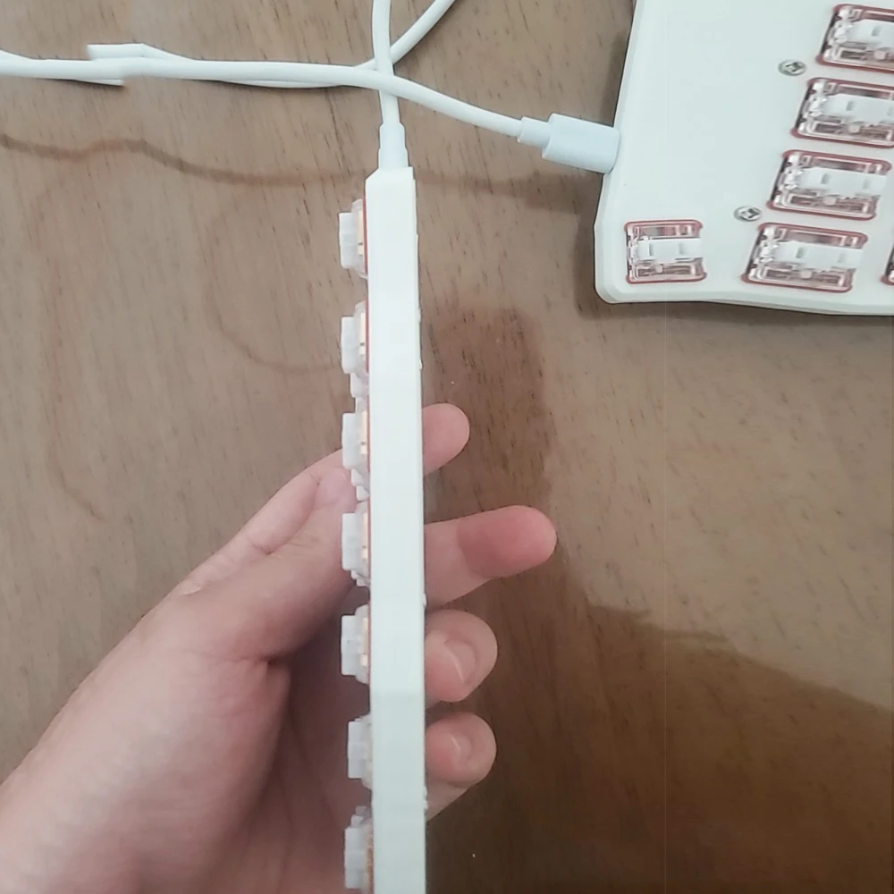 분할 키보드 프로그래밍 가능한 매크로 패드 DIY 바이알 QMK 펌웨어 구성 46 키 핫 스왑 가능 로우 프로파일 스위치 기계식 키패드