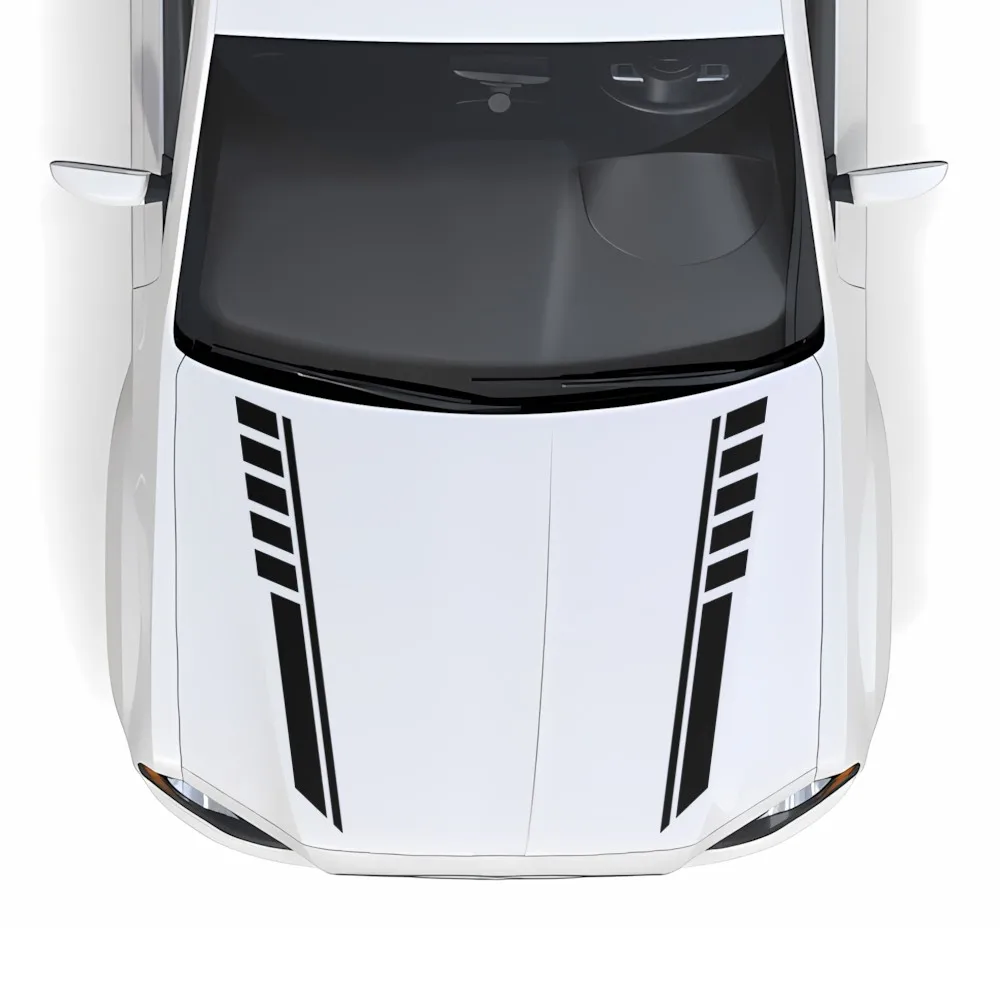 

Виниловые наклейки на капот автомобиля с гоночными полосками для Chrysler 300 2011-2018