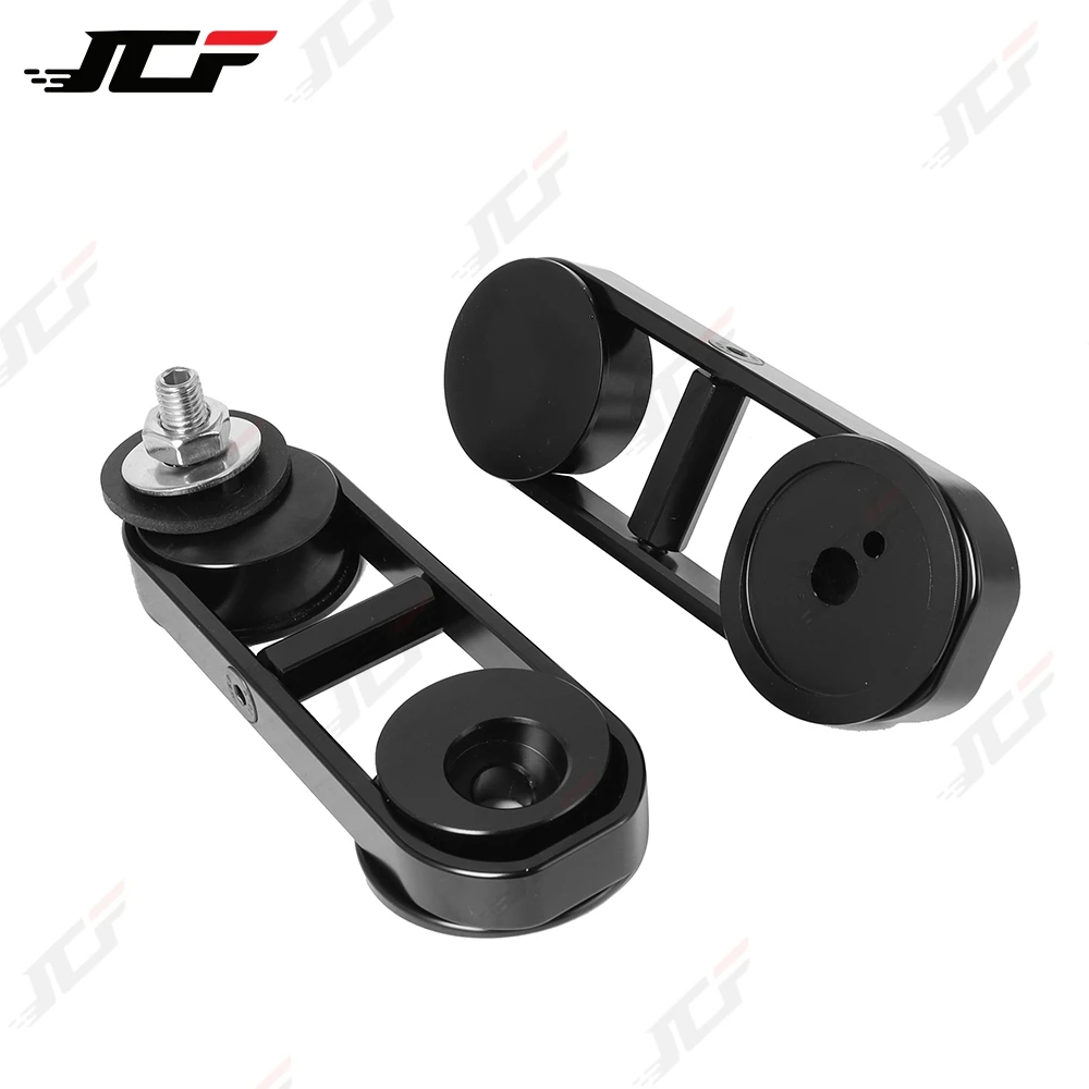 Motorcycle Black/Chrome CNC Adjustable Drop Mirror Relocator Mount For Harley Touring Street Glide FLHX Special FLHXS 2014-2022