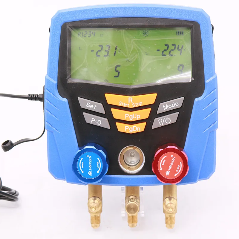 Digital display refrigerant meter, air conditioning fluorine meter, automotive refrigerant meter, electronic refrigerant meter