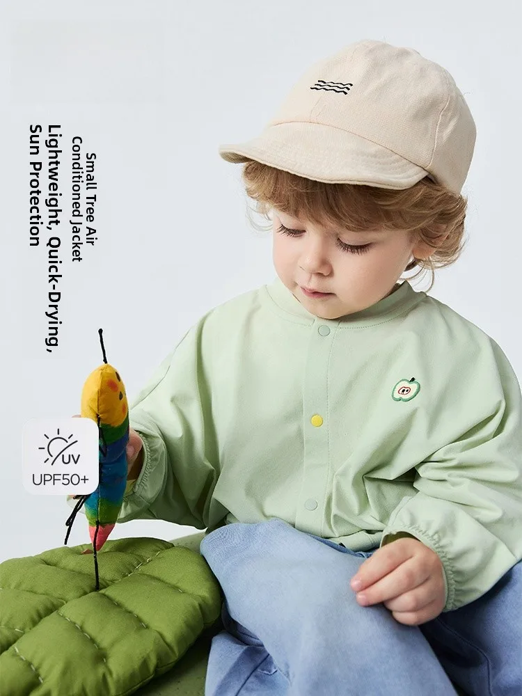 bala-kids'-quick-dry-upf50-sun-protection-clothing-green-baby-air-conditioning-shirt-new-summer-children's-outdoor-wear