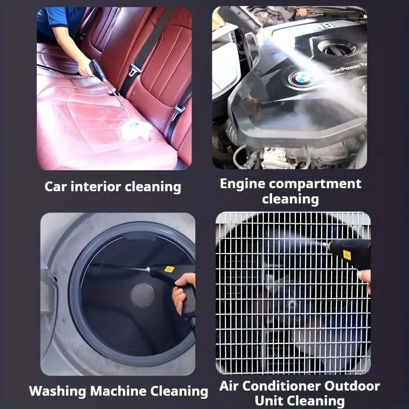 Портативный пароочиститель высокого давления, бытовая стерилизация для кондиционера, дивана, кухонной вытяжки, автомобильный ручной пароочиститель
