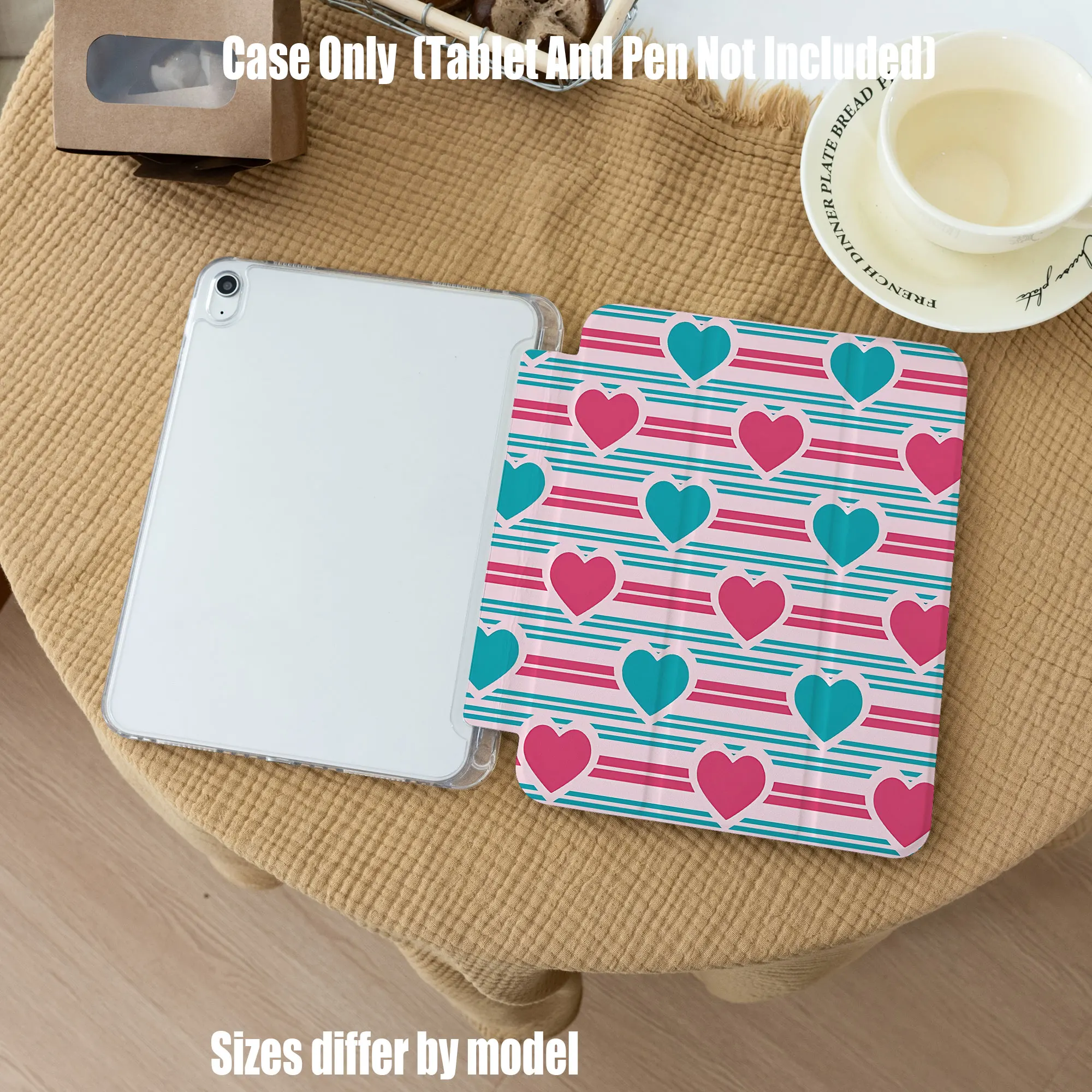 

Slim Fit Premium TPU Tablet Cover, Shockproof Durable Lightweight Protective Case for iPad Samsung Huawei Honor Redmi Xiaomi