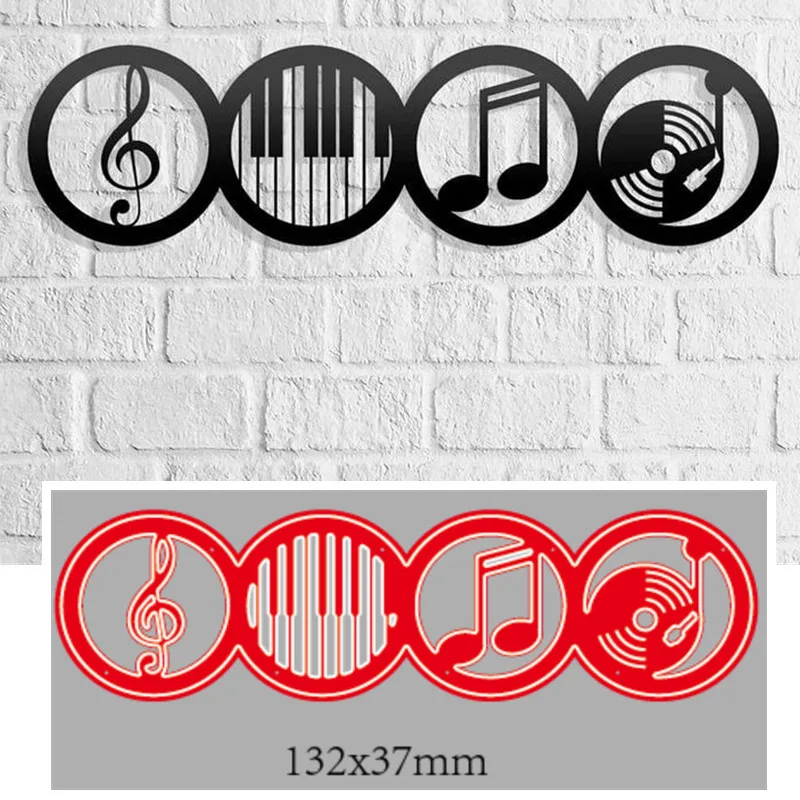 Metal Cutting Dies music Decoration Scrapbook Paper Craft Knife Mould Blade Punch Stencils