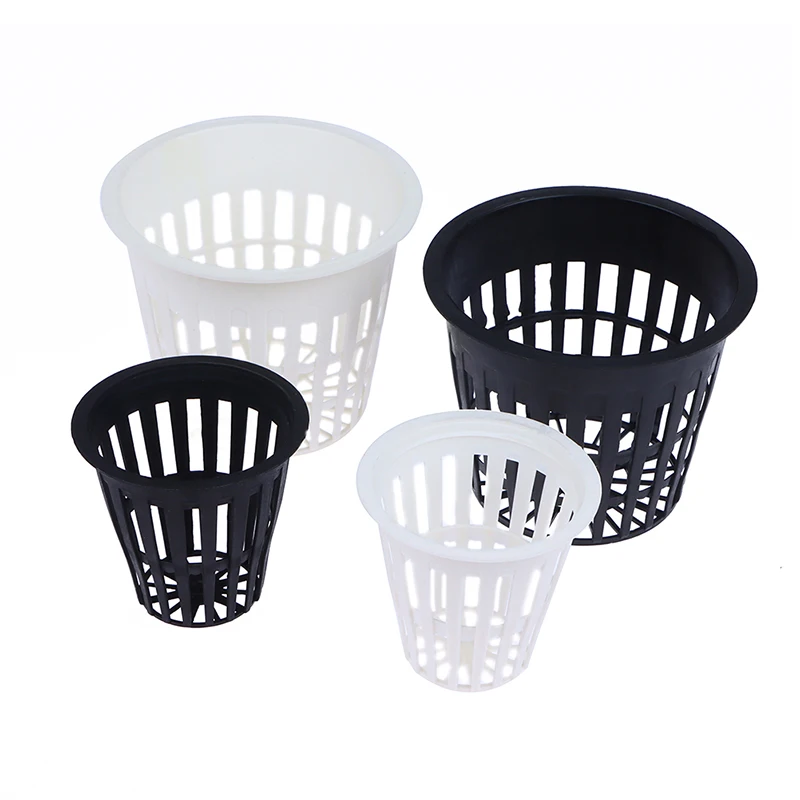 C 10Pcs Soilless Net Basket Slotted Colonization Container 2Inch3 Inch Grow Orchids Hydroponics Plastic Cups Planting Mesh Pot