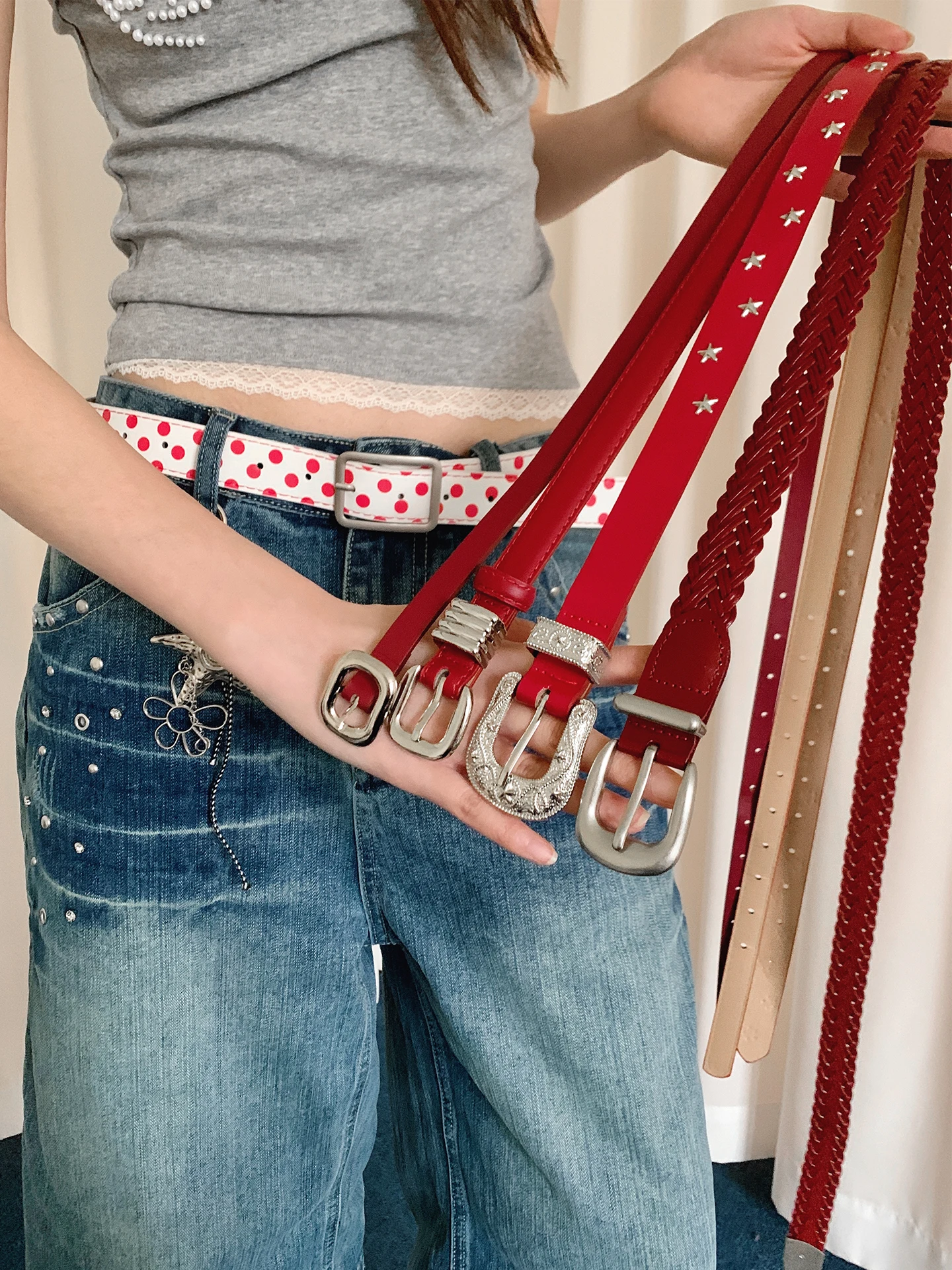 cinto-feminino-retro-de-alta-qualidade-vermelho-estilo-americano-y2k-com-rebites-acessorio-de-moda-casual-para-hip-hop-punk