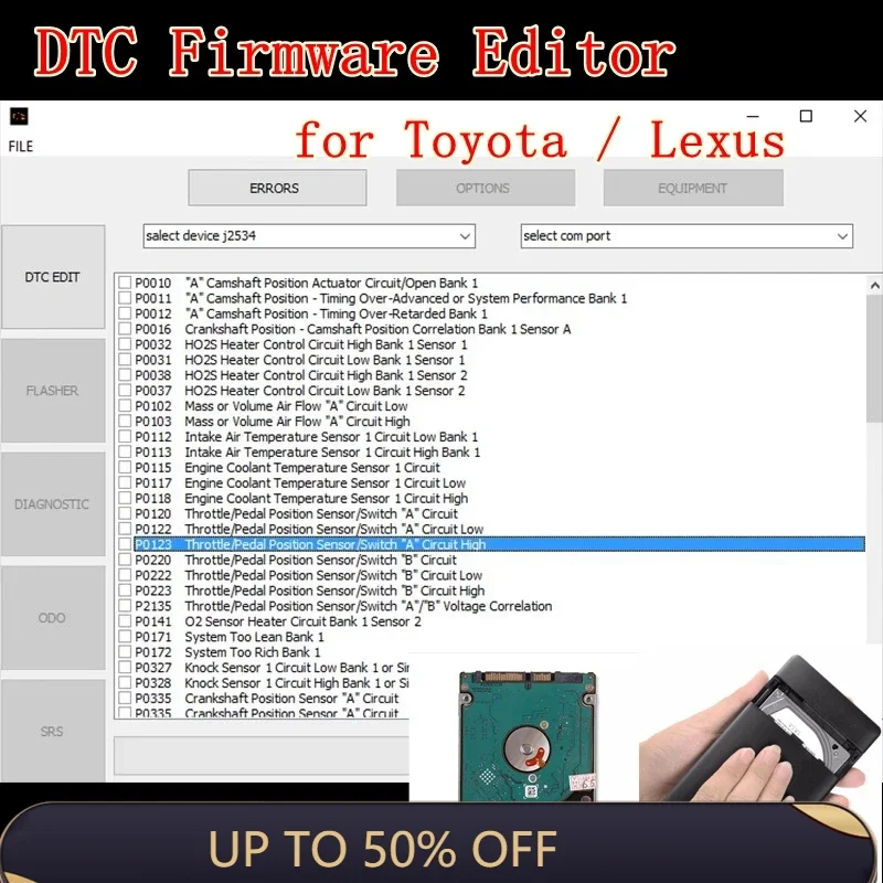 

2024 Hot Sale Newest DTC Firmware Editor Software for Toyota/L-exus Support for 76Fхххх Microcontrollers English Version ins