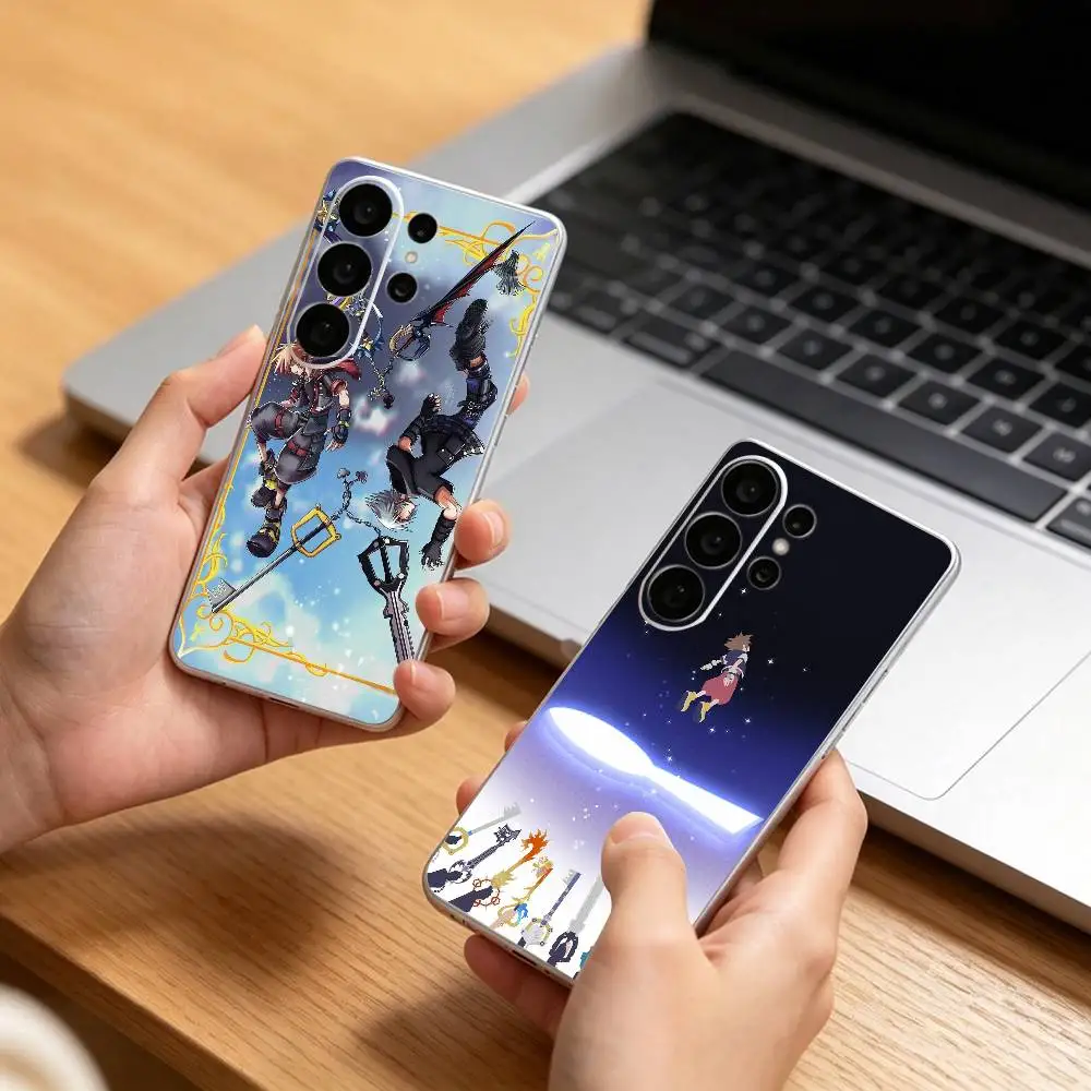 cool K-Kingdoms H-Hearts Game Clear Hard Phone Case For Samsung S25,24,23,22,21,10,9,Ultra,Plus,Lite Transparent Cover