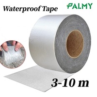 Waterproof Tape High Temperature Resistance Aluminum Foil Thicken Butyl Tape Wall Pool Roof Crack Duct Repair Sealed Self Tape
