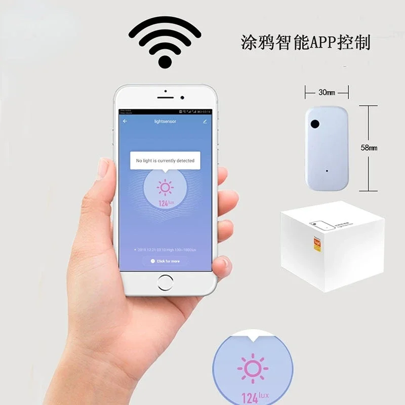 Tuya WiFi Doodle Light Sensor Intelligent linkage perception environment light sensor detecteur de fumee connecte smartlife