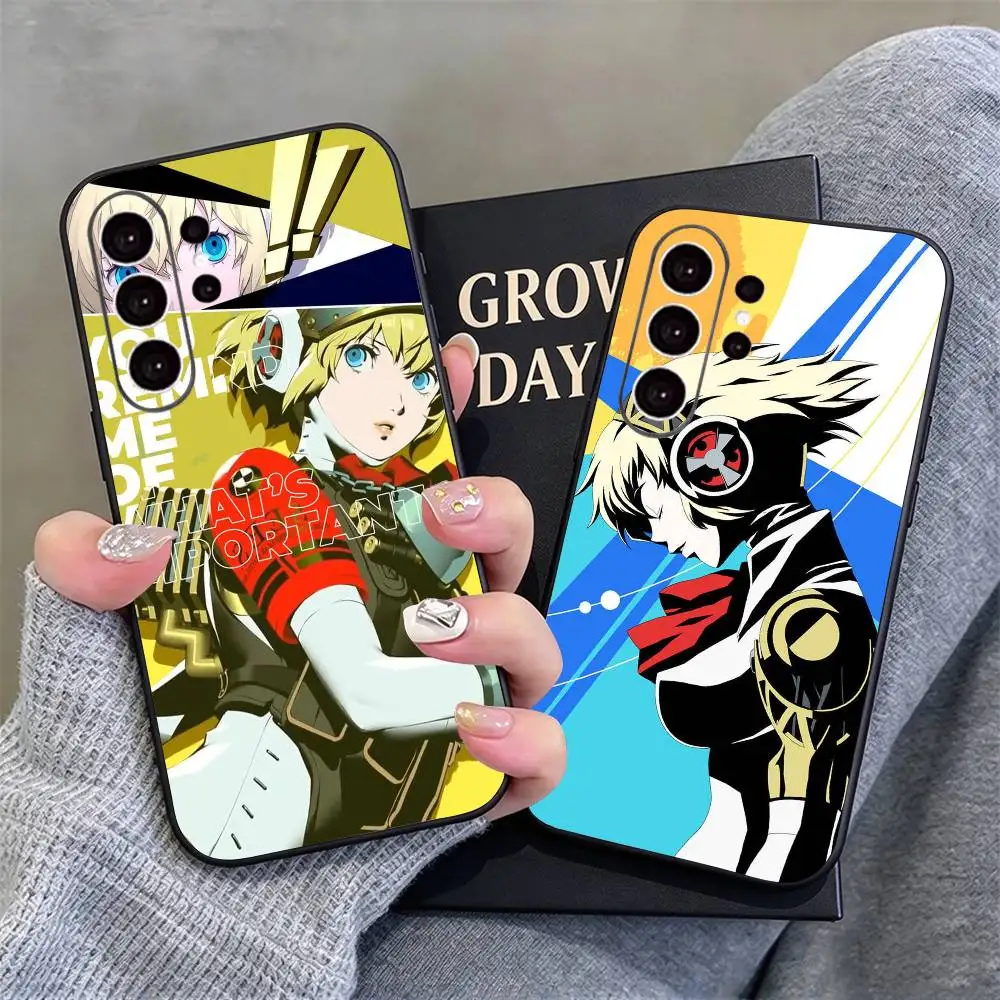 Aegis P3 Game Persona 3 Phone Case Black Silicone Soft For Samsung S26,S25,S24,S21,S22,S23,S30,Ultra,S20,Plus,Fe,Lite