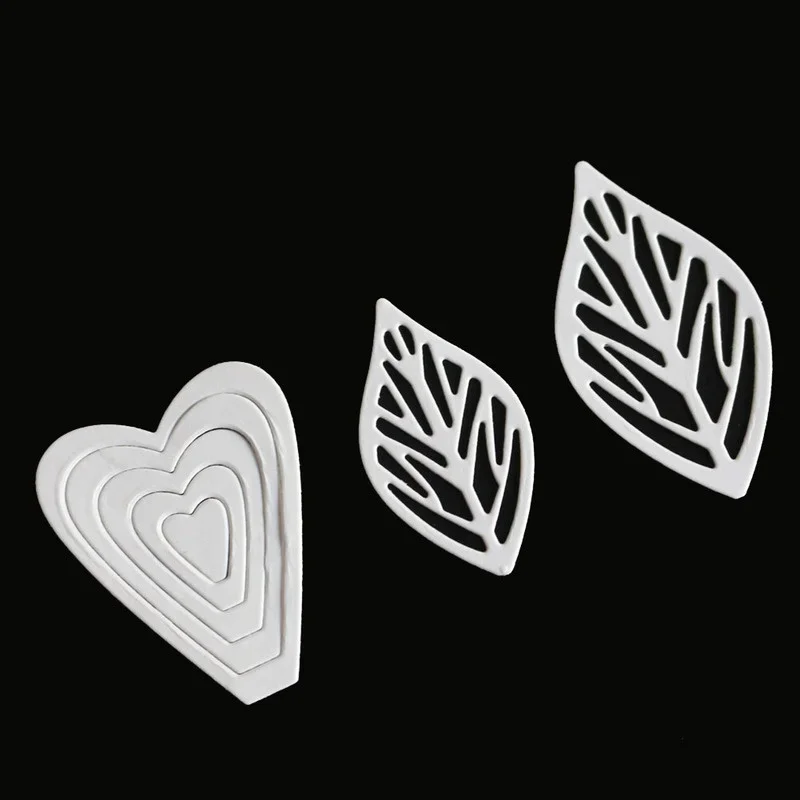 3D Flowers Leaves Stencil Metal Cutting Dies Scrapbooking Craft  Stamps and  Embossing