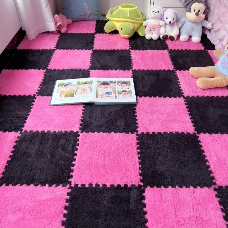 10-100 Pcs Baby Carpet Play Mat Padded Baby Carpet Living Room Kitchen Bedroom Eva Rubber for Baby Floor Croppable Stitching