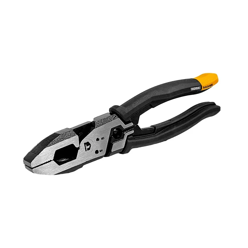 TOUGHBUILT TB-H3-20-M200 Wire Stripping/Cutting Pliers Multifunctional Durable Flat Cutting Wire Pliers Hand Tool 8in