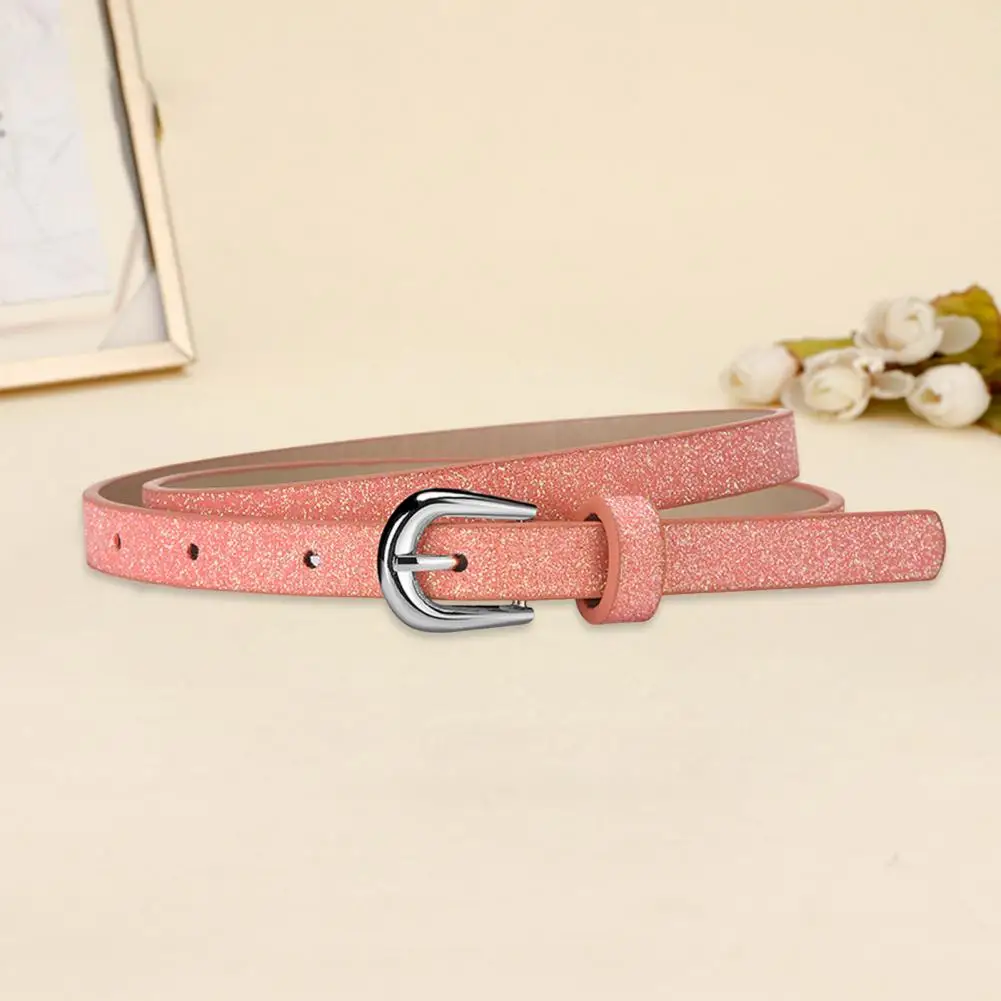 Kids Fashion Belt Stylish Kids Belt with Multi Holes Design Sequin Decorated Accessory Adjustable Length for Jeans for Children