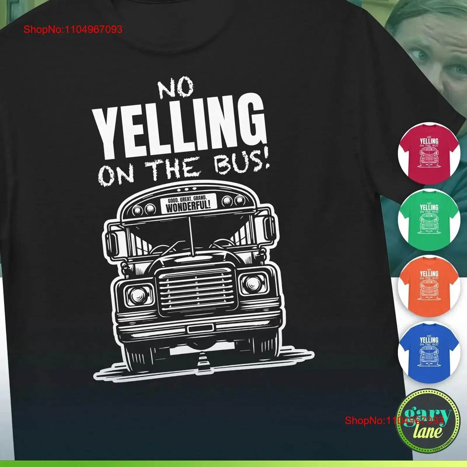 كريس فارلي إقتباس سائق الحافلة المدرسية من بيلي ماديسون تي شيرت لا يصرخ على آدم ساندلر عاشق الفيلم فيرونيكا فون خمر