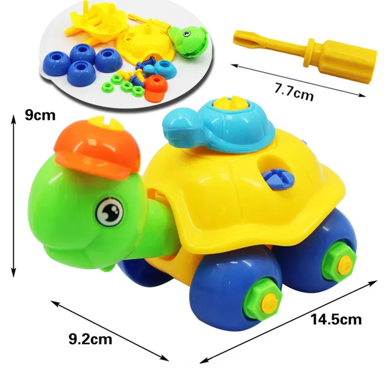 Early Education Model Building DIY Screw Nut Group Installed 3D Puzzle Disassembly Motorcycle Kids Toys for Children Jigsaw