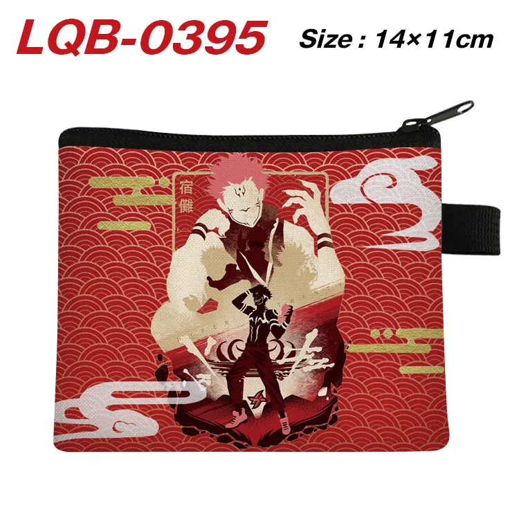 Jujutsu Kaisen Wallets Cartoon Card Holder Purse Men Women Short Wallets With Zipper Coin Pocket