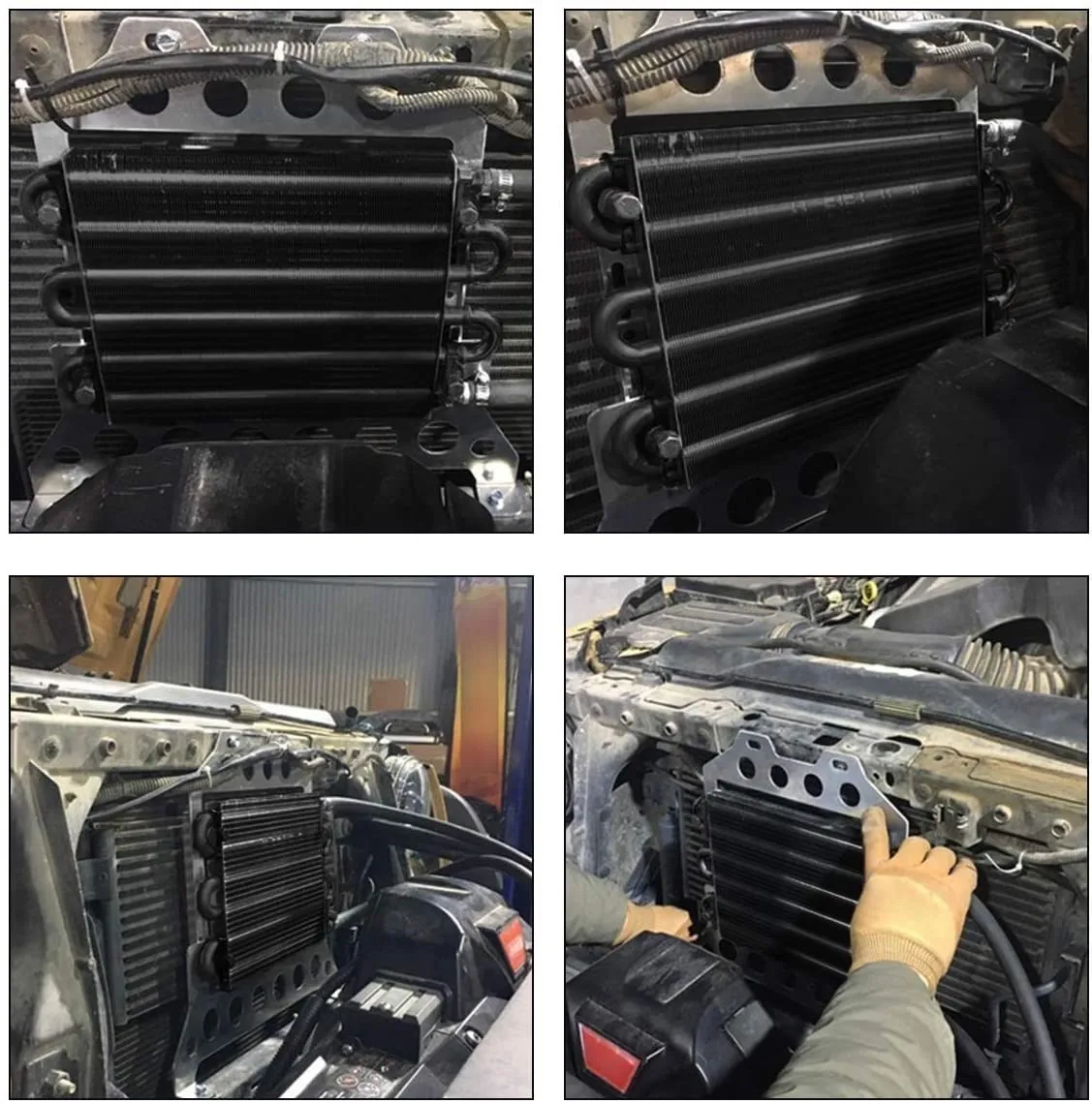 4 Rij 6 Rij 8 Rij Universele Aluminium Remote Transmissie Oliekoeler Auto-Handmatige Radiator Converter Kit TOC-1001