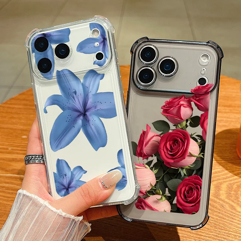 حافظة لهاتف آيفون اير 17 برو ماكس 16 15 برو ماكس 14 13 12 برو ماكس 11 غطاء ناعم شفاف مقاوم للصدمات #6