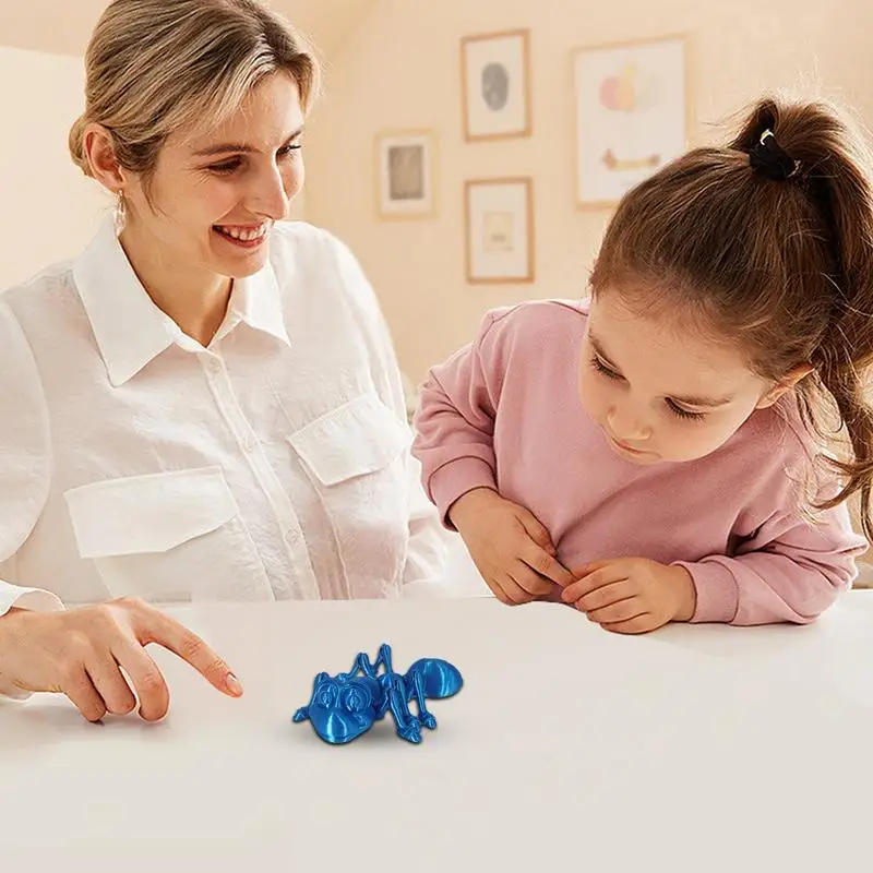 3D Printed Animals Articulated Toy Fidget Frog 3D Printed Stand Independently Desk Toy For Kids Adults Fidget Toys Unique 3D