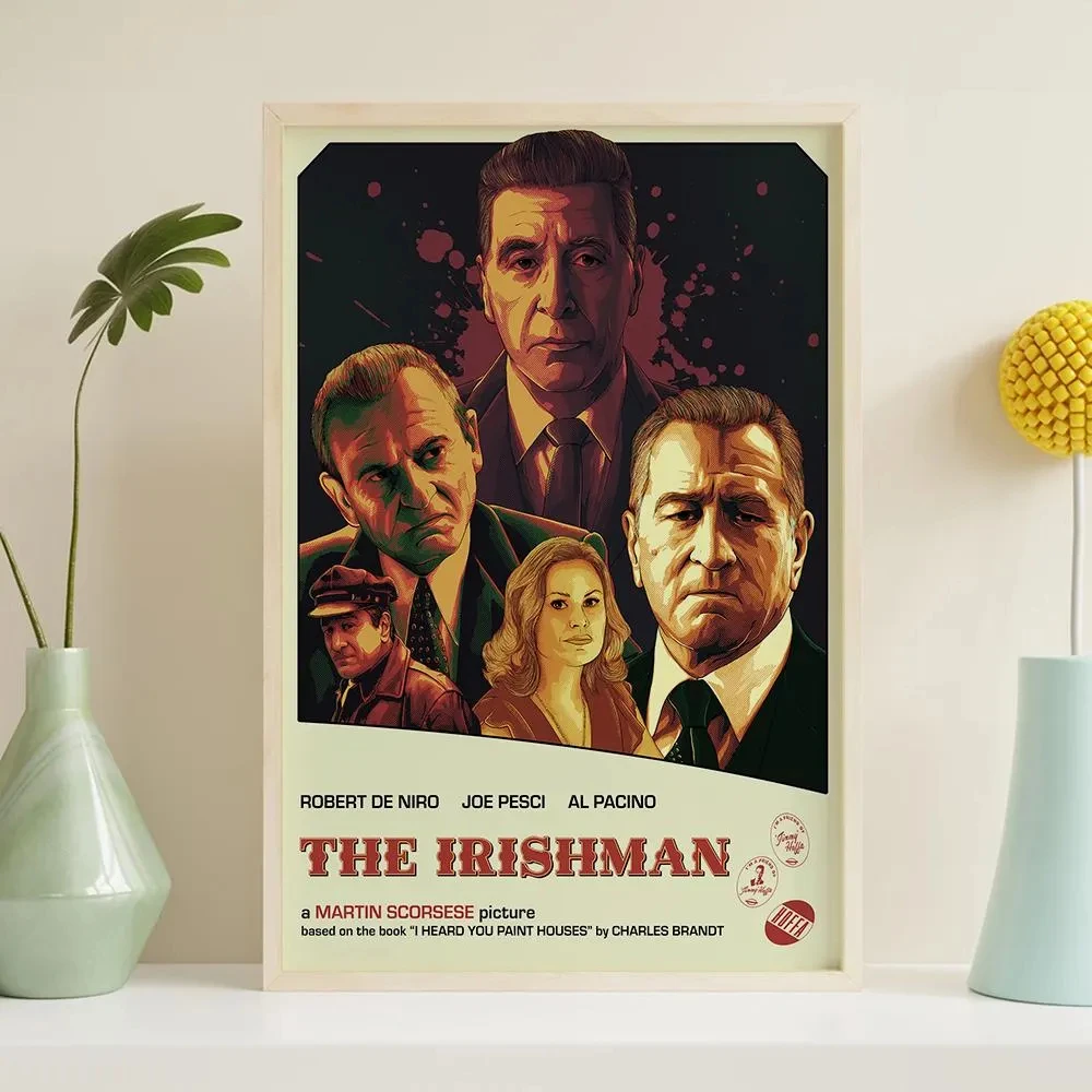 

The I-Irishman Movie Classic Movie Vintage Poster Prints Wall Art Canvas Oil Painting Room Home Decor Office Gift Bar