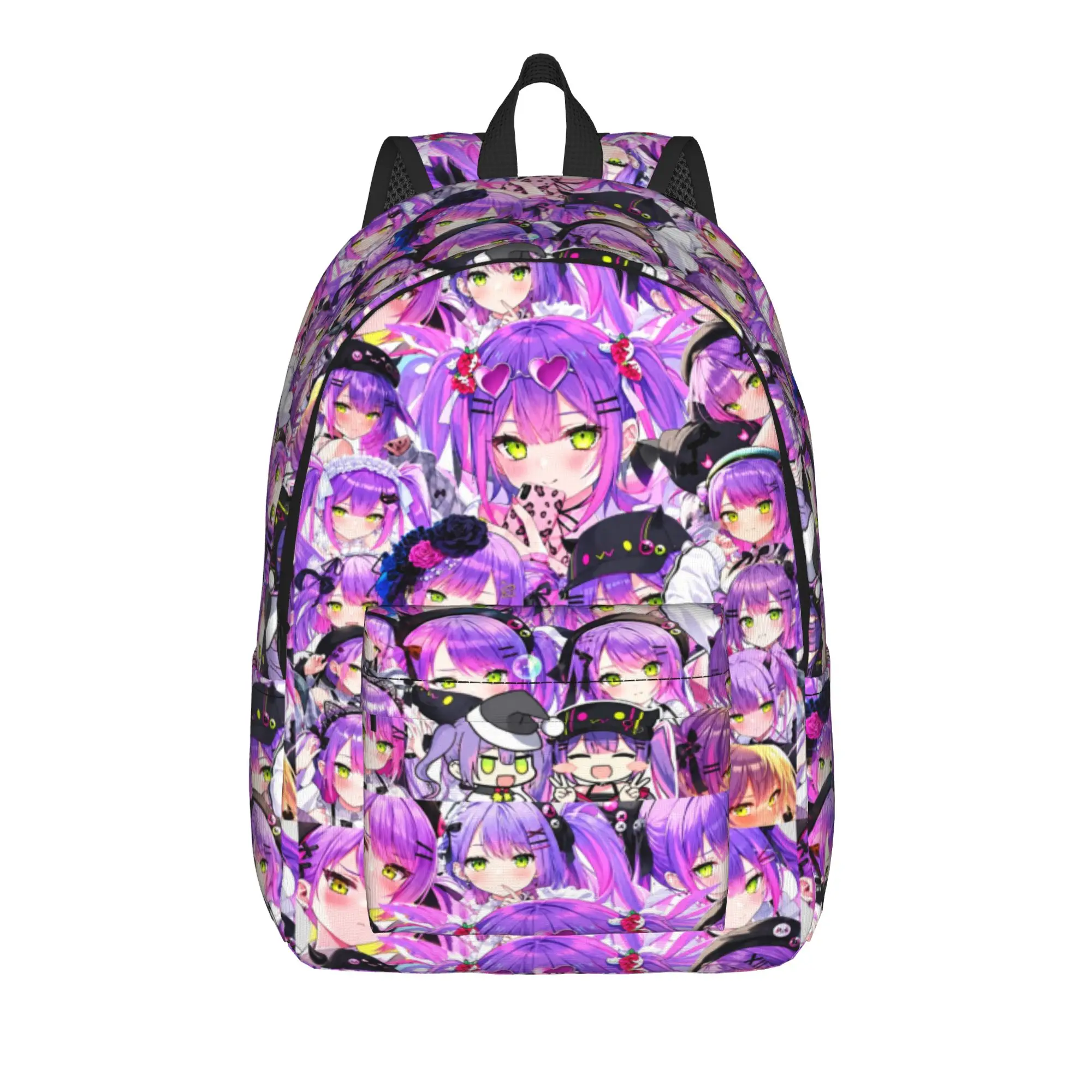 Hololive Gamers Nekomata Okayu Kawaii Backpack  University Backpacks Youth Leisure School Bags High Quality Durable Rucksack