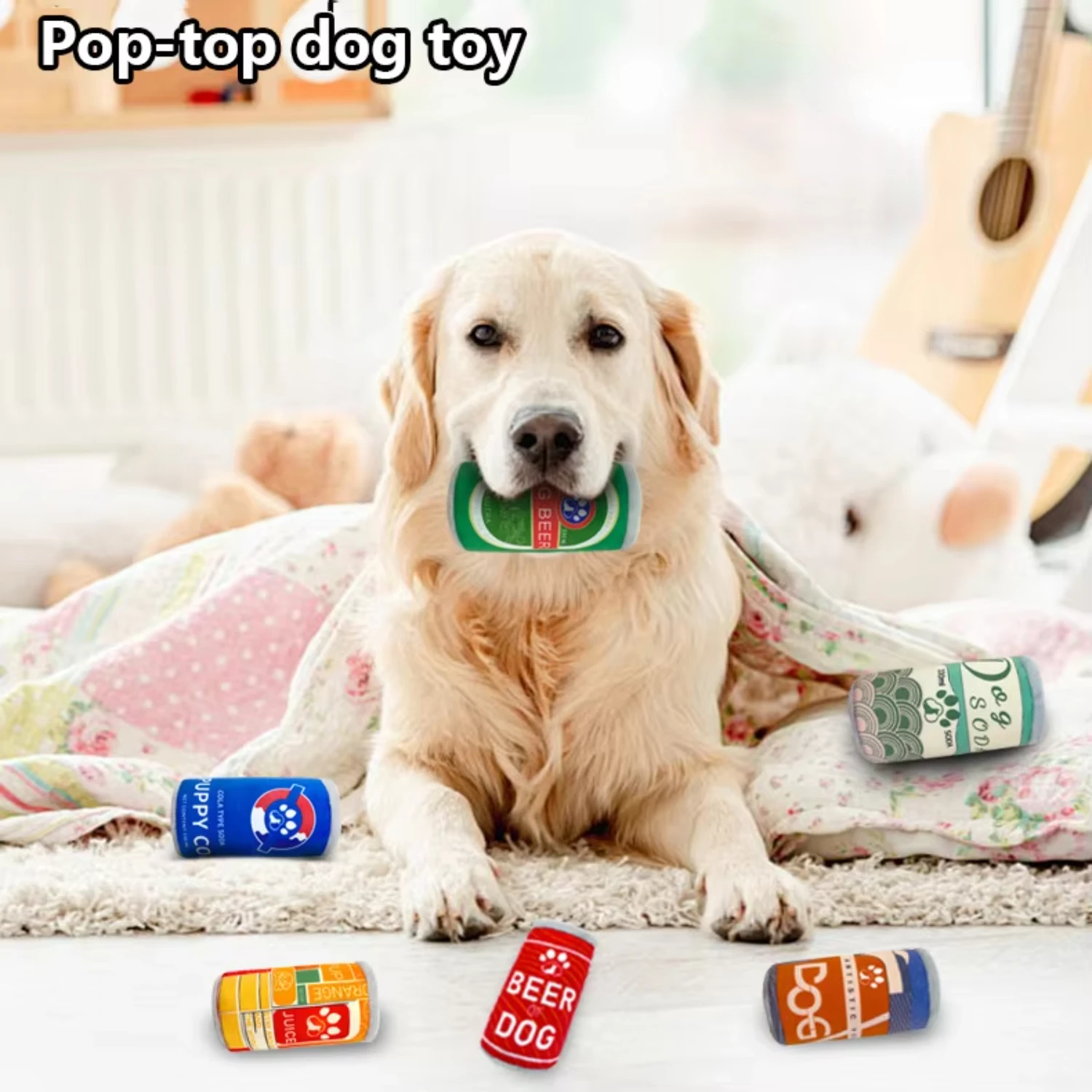 pet  Spot wholesale high  beer cola cans series of dog toys  pet interactive toys