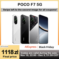 POCO F7 5G NFC Smartphone 120Hz AMOLED Snapdragon 8 Gen 4 6.83 6500mAh Cheap Phone With 64MP Camera + Fast Delivery 48H With EU