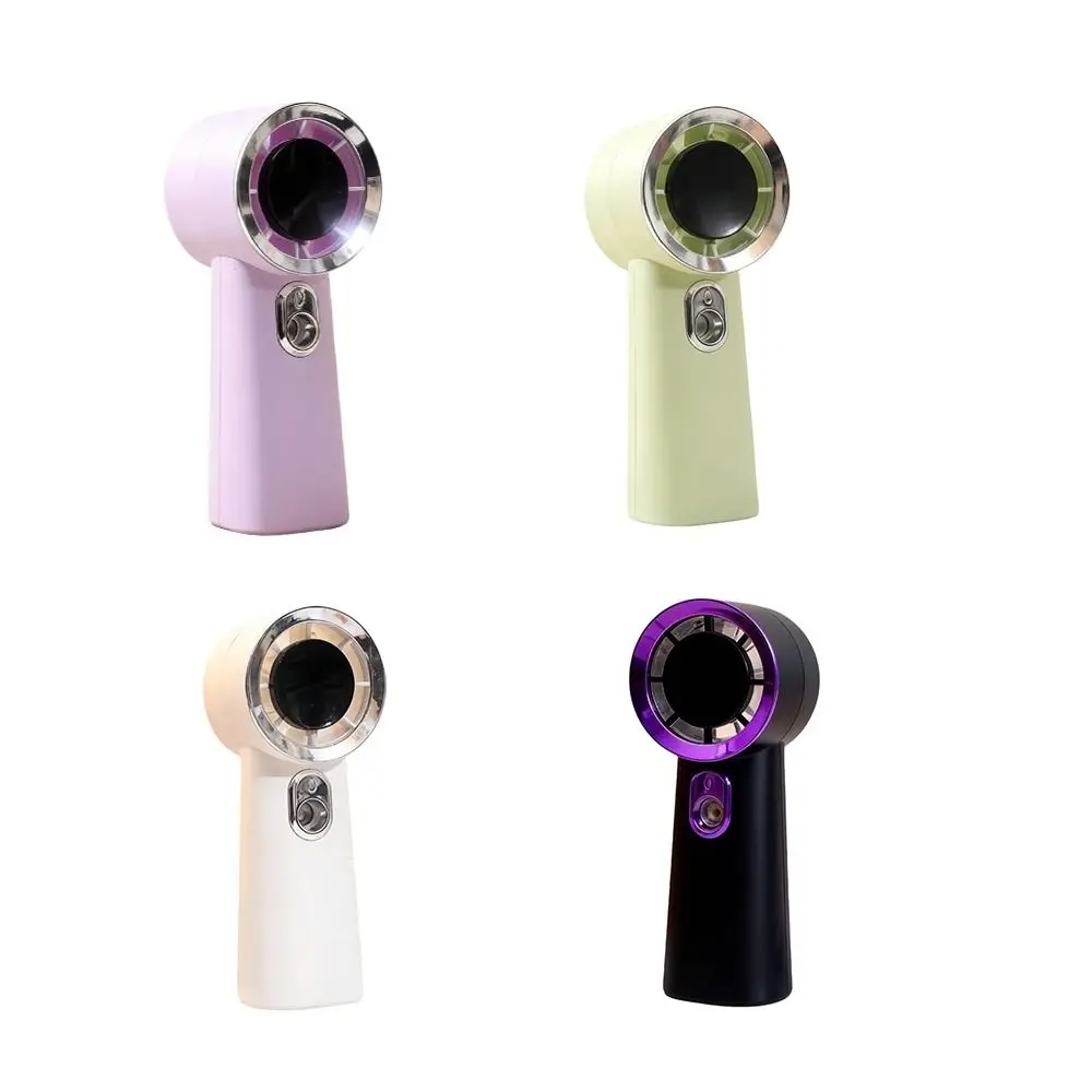 Portable Handheld Spray Fan 3-Speed Wind USB Rechargeable Water Spray Mist Fan Lightweight High-Speed