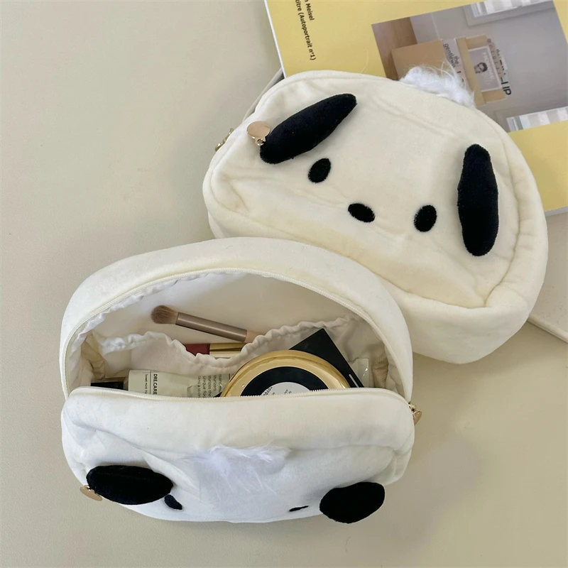 Cute Sanrio Pochacco Cosmetic Bag Storage Bag Good Looks Korean Style Ins Portable High Capacity Pencil Case Stationery Box