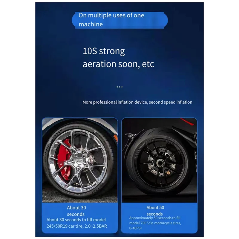 NEW-12V Car Tire Inflator High Precision Electric Air Compressor Quick Inflating Auto Air Compressor For Car Auto Accessories Pa