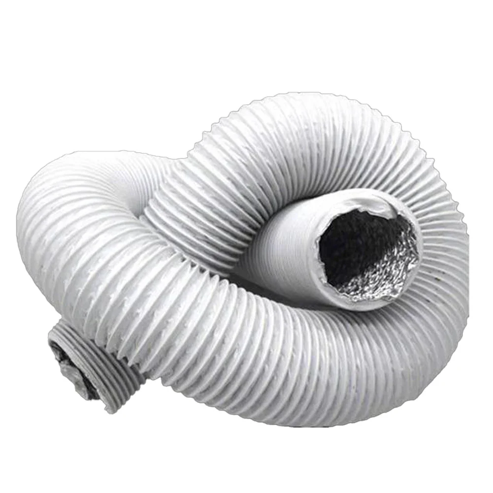 

Tight Or Limited Areas Aluminum Pipe Exhaust Hose Air Conditioning Hose Built-in Steel Wire Reinforcement Corrosion-resistant