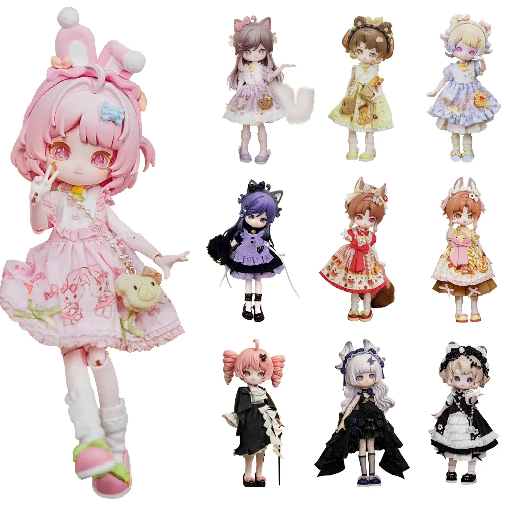 Nowa seria Come4free Miniy The Jungle Book Ob11 1/12 Bjd 20cm Lalka z ruchomymi stawami Figurki Anime Lalki Mystery Box Prezent świąteczny