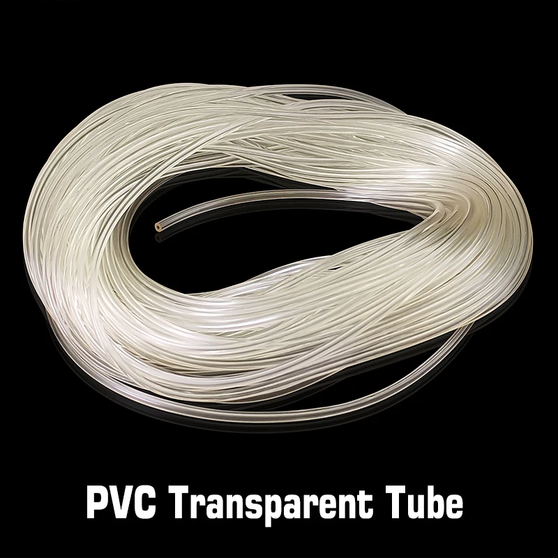 PVC Transparent Capillary Tube Small Plastic Hose ID 0.5mm/0.8/1/1.2/1.5~3mm High Quality Pipe Anti - Bending and Anti - Tearing