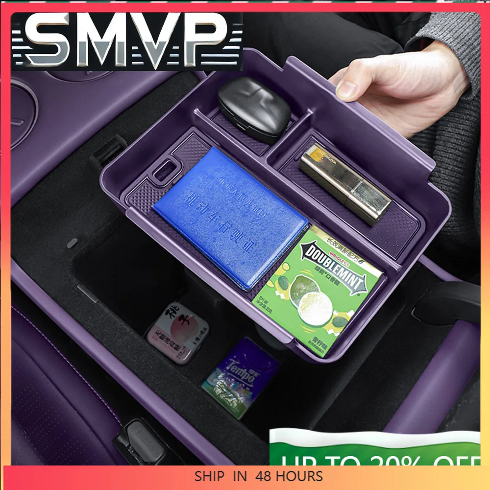

New For AVATR 07 2024 2025 Armrest Box Storage Box Interior Modification Supplies Original Car Color ABS Material Storage Box