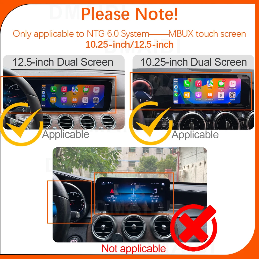 NTG6.0 Wireless Carplay Decoder Android Auto Module Box For Mercedes Benz A B C E CLS GLE GLA GLC GLK ML S Class Navigation GPS