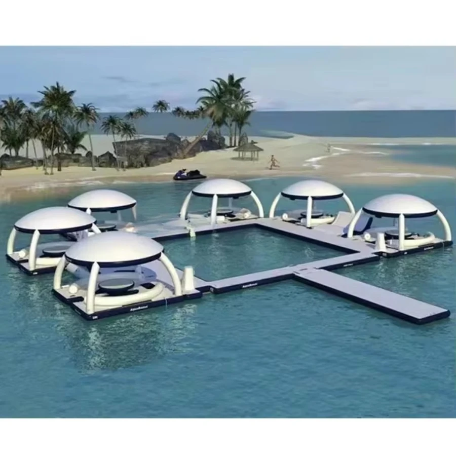 

Inflatable Floating Platform Bed Inflatable Water Floating Boat Island Water Park Inflatable Floating Island Lounger