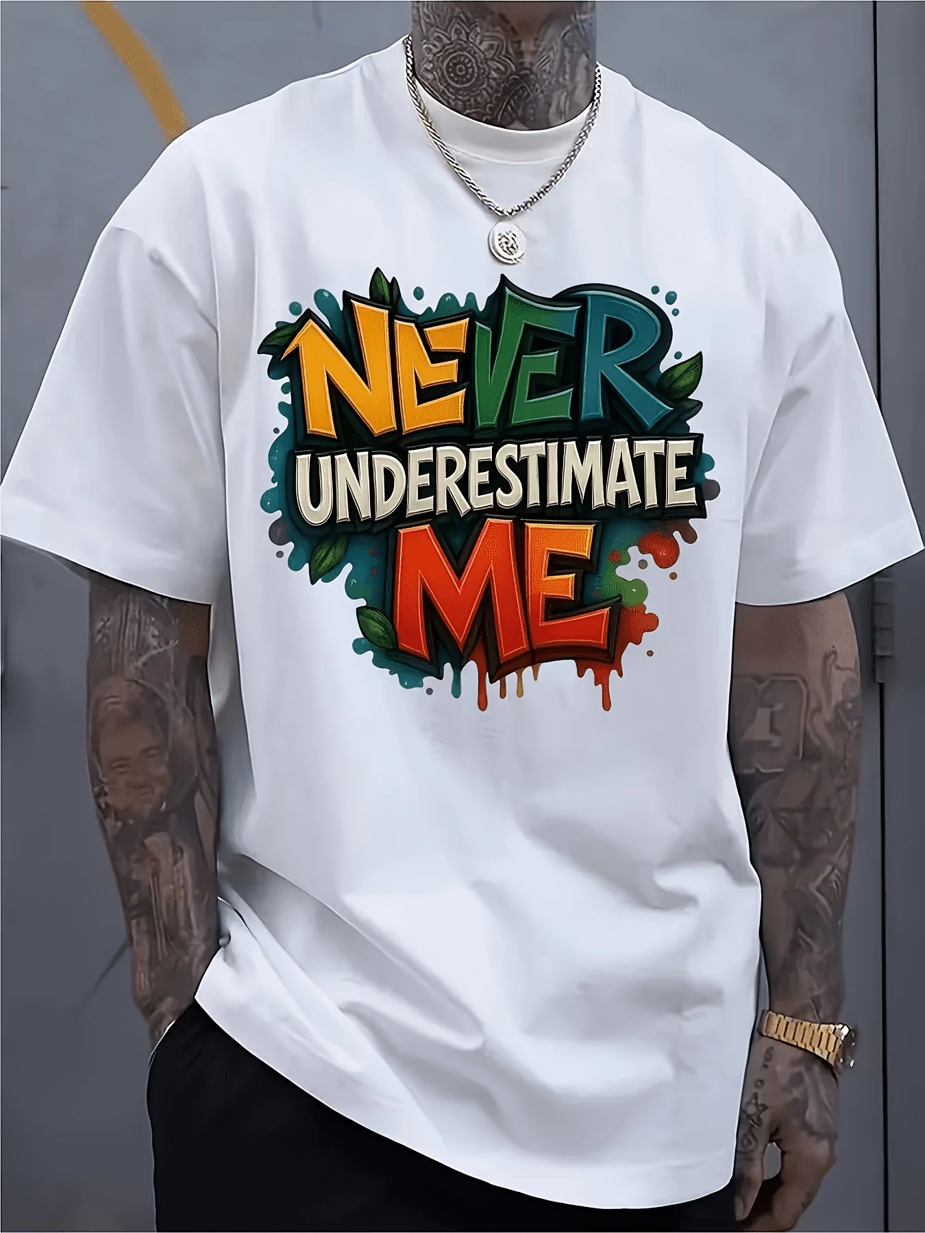 T-shirt à col rond pour homme - Chemise décontractée respirante à manches courtes, idéale pour le fitness, les voyages, la plage et l'entraînement |   Lavage en machine