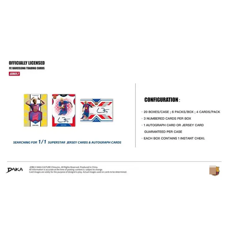 Panini 2025-26 Daka Barcelona Top Audience Team Box Star Player Cards Fan Collectible Toy Cards Fan Christmas Birthday Gift
