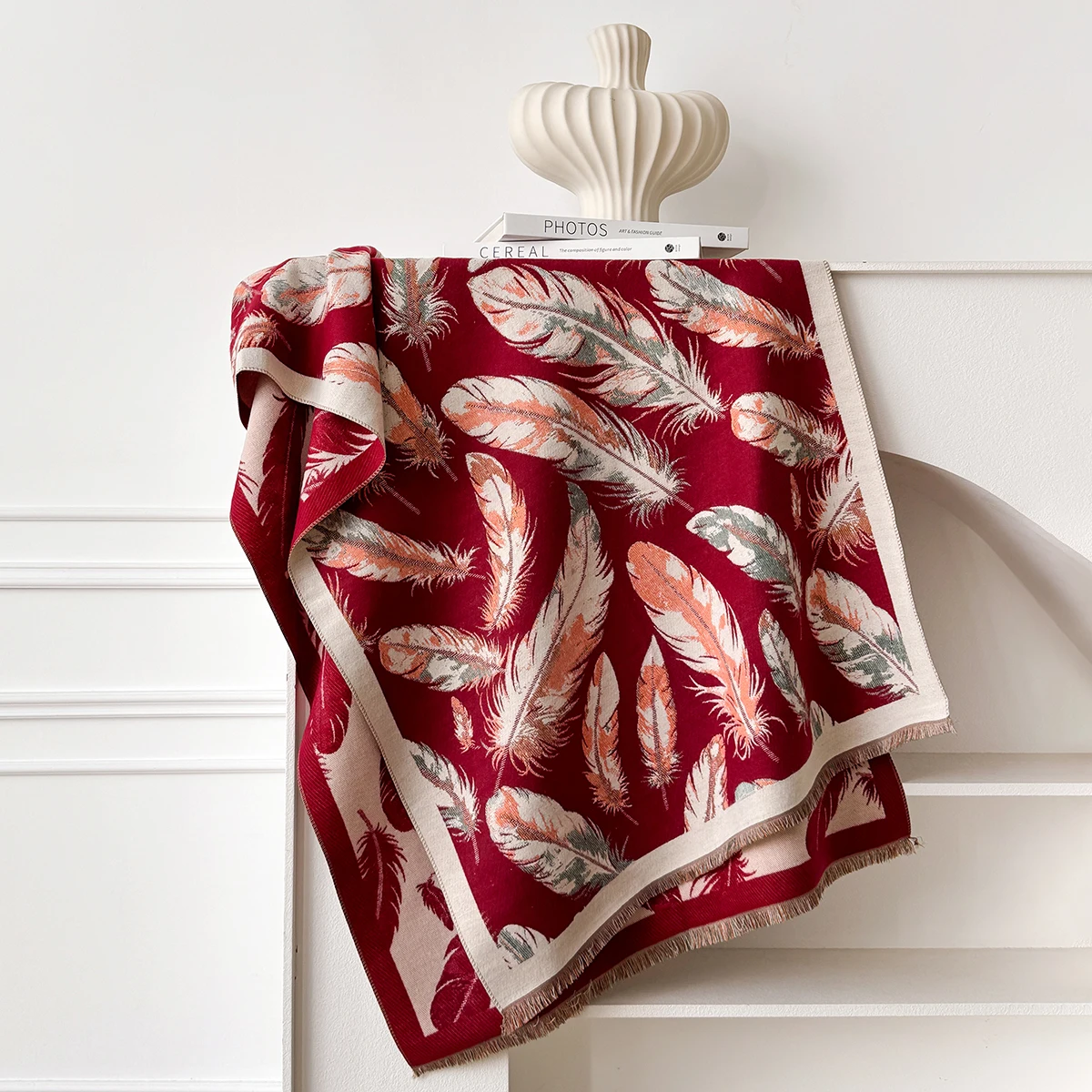 شال شتوي كشمير ماركة فاخرة للس - مراجعة Cashmere Scarf Wrap وسعره