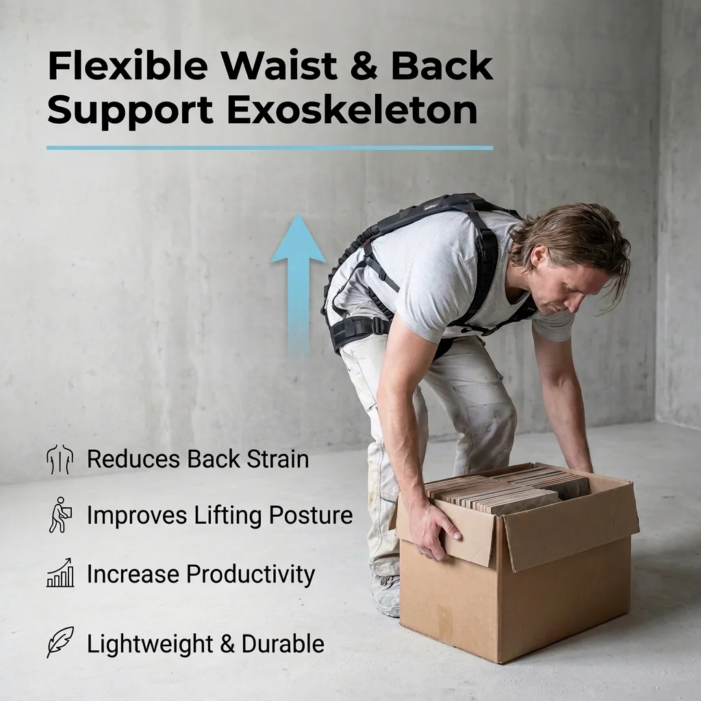 Passive Force Augmented Exoskeleton Elastic Frame Pivot Assembly For Logistics Manufacturing Material Handling Operations