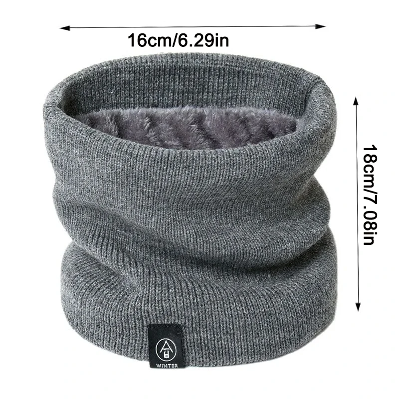1pc moda feminina cachecol de malha sólida caxemira como inverno snood cachecóis senhora lã quente pele grossa unisex masculino pescoço cachecóis